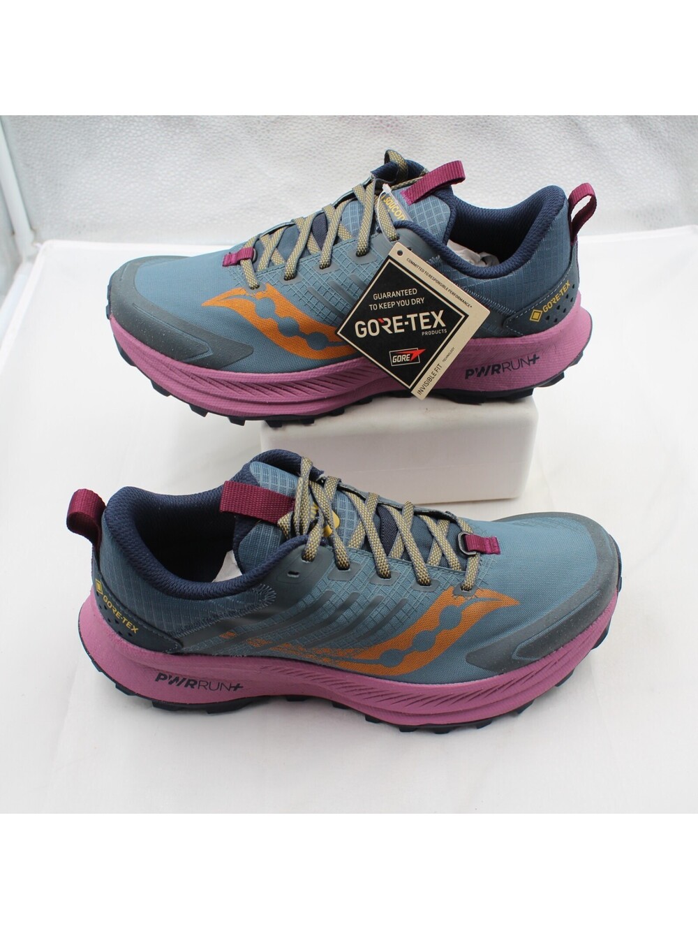 Saucony Ride TR2 GTX Women Size 9 M Trail Running Shoes Waterproof Mirage Plum